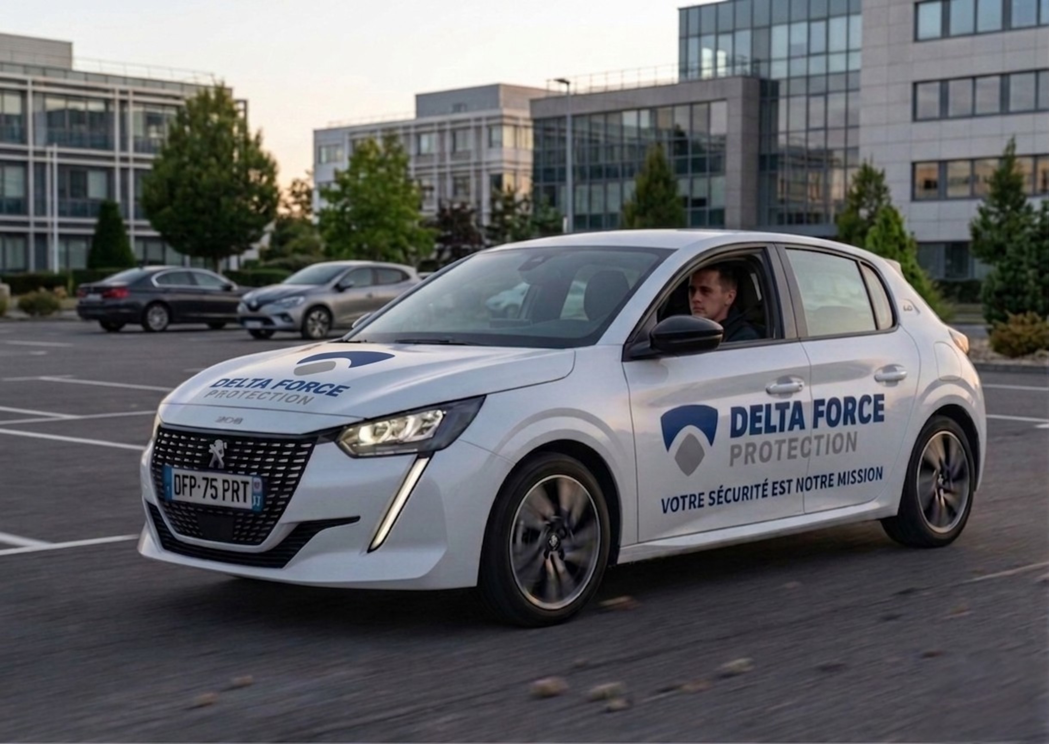 Véhicule de l’équipe de sécurité mobile de sécurité Delta-Force Protection